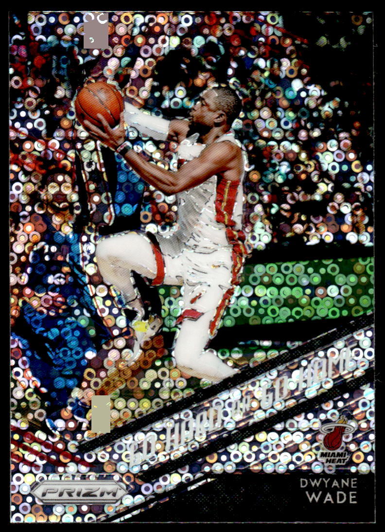 2018 Panini Prizm Disco #15 Dwyane Wade   Basketball Miami Heat