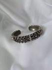 Sorrelli Cuff 7" Bracelet Colorful Crystals in Silver Tone