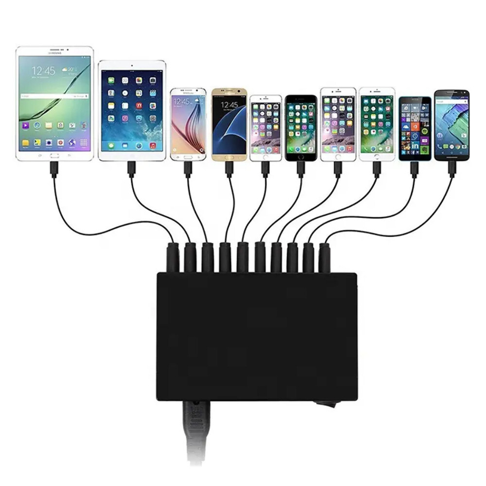Caricatore USB AIR2GO con 10 Porte e Quick Charge foto 2