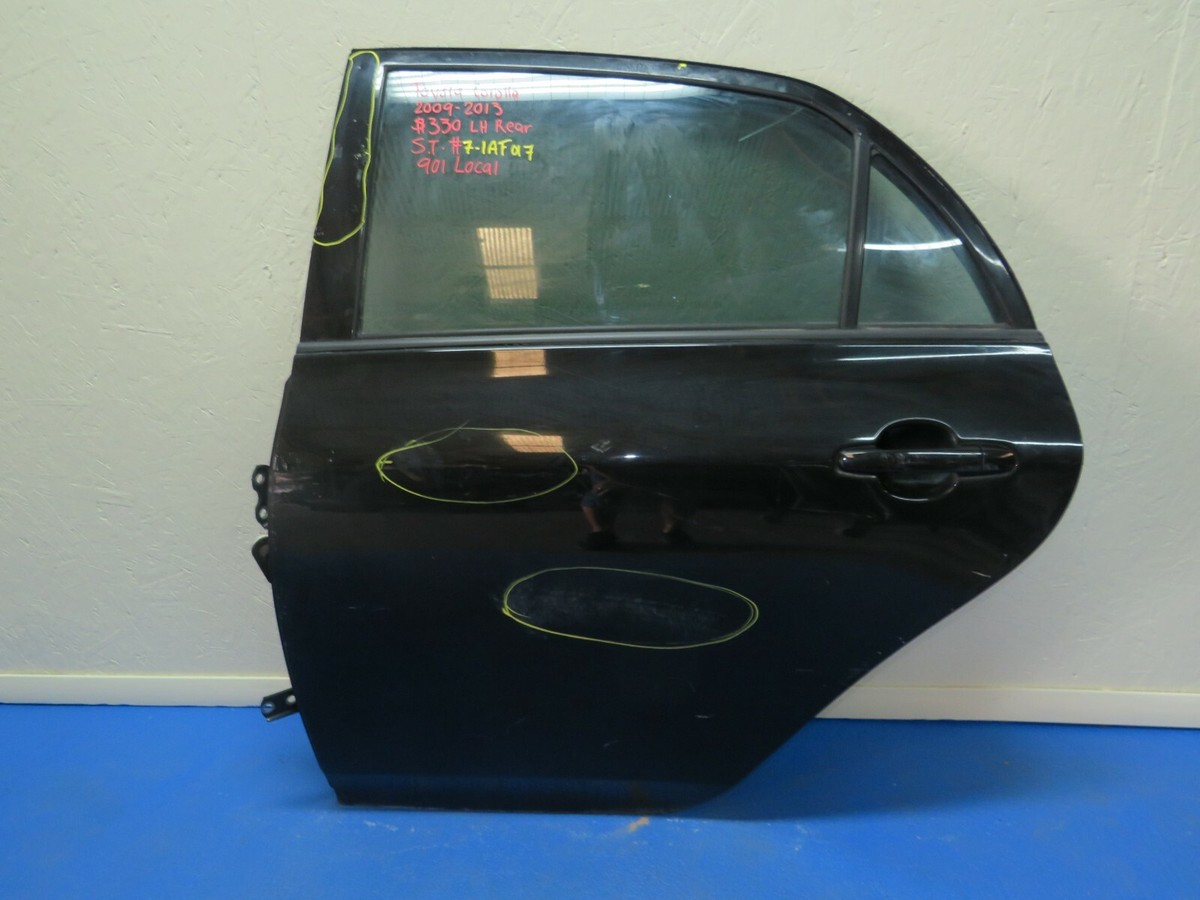 2009-2013 Toyota Corolla Left Side Rear Door 2010 2011 2012