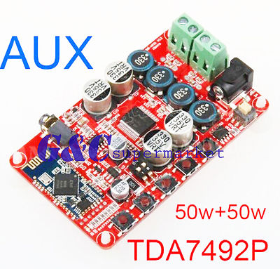 TDA7492P 50W*2 Wireless Bluetooth 4.0 Audio Receiver Digital Amplifier Board AUX