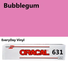 12"x5'- Bubblegum Matte Oracal 631 Exhibition CAL Vinyl Roll Adhesive Vinyl