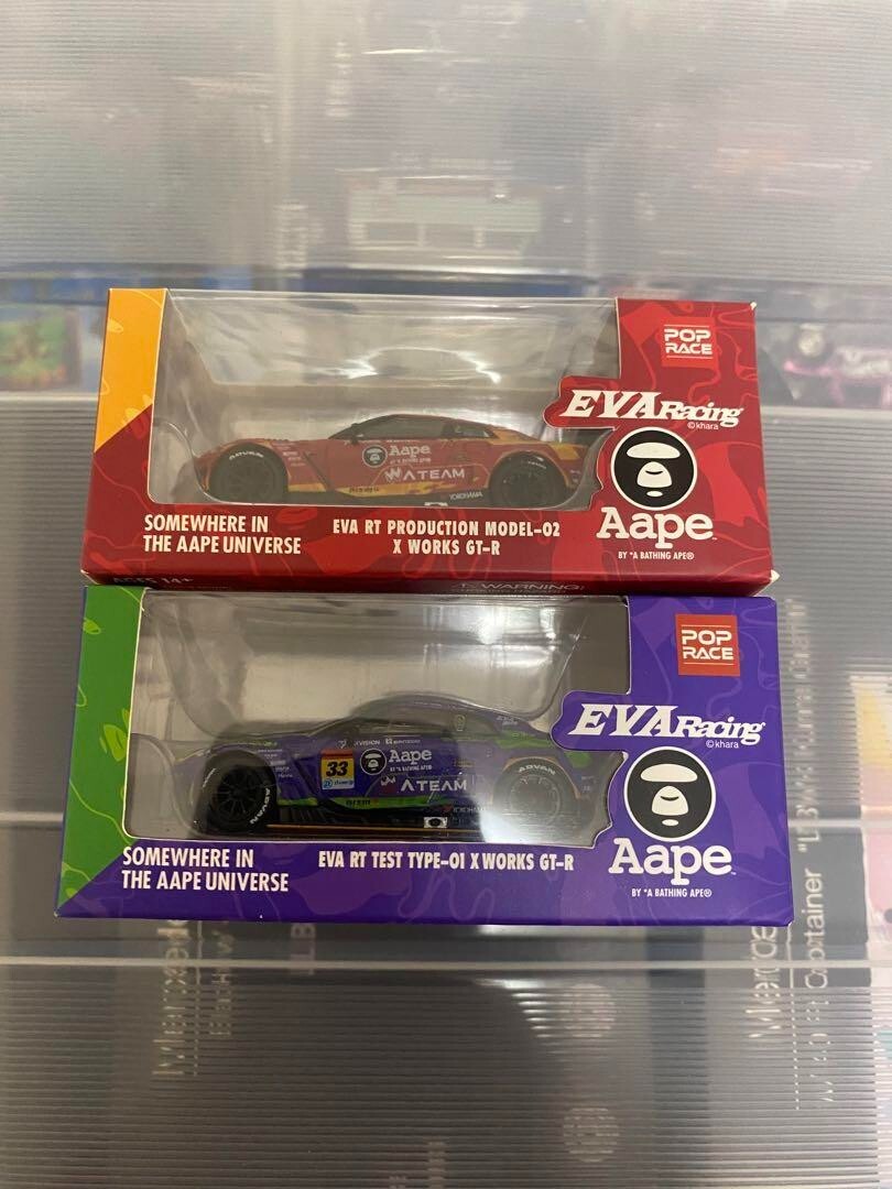 EVA Evangelion Racing Aape Bape Pop Race TSM Mini GT Nissan GT-R
