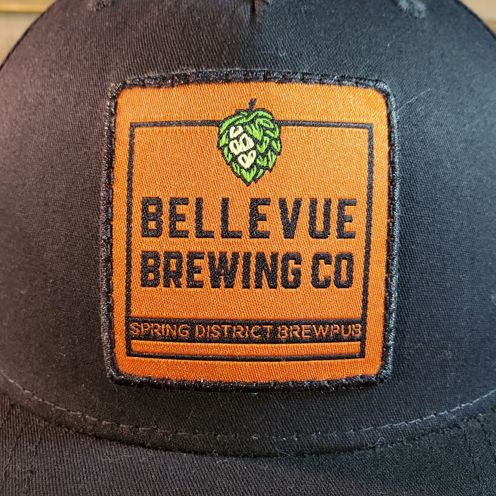 Bellevue Brewing Co Patch Hat Black Snapback Cap … - image 3