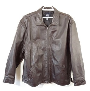 Gap Mens Leather Jacket Ebay Images