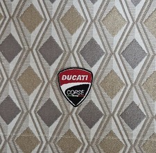 TOPPA PATCH STEMMA RICAMATA DUCATI CORSE TERMOADESIVA O  DA CUCIRE 4X3.8 CM