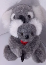 Plush Mama Koala Bear Hugging Baby 8" Toy Hut Australia Stuffed Animal Sydney