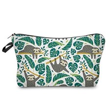 Cosmetic Bag for Women, Adorable Roomy Makeup Bags Travel Water A:Sloth 51476