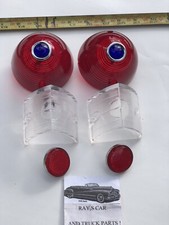 New 1956 56 Chevrolet Bel Air 150 210 Tail Light Set With Blue Dot Lens 