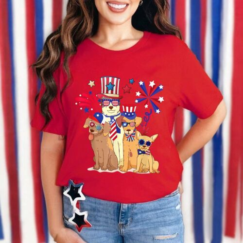 4th Of July Patriotic Gnome American Flag Colored Gnome For Men Women T-Shirt - Picture 17 of 22