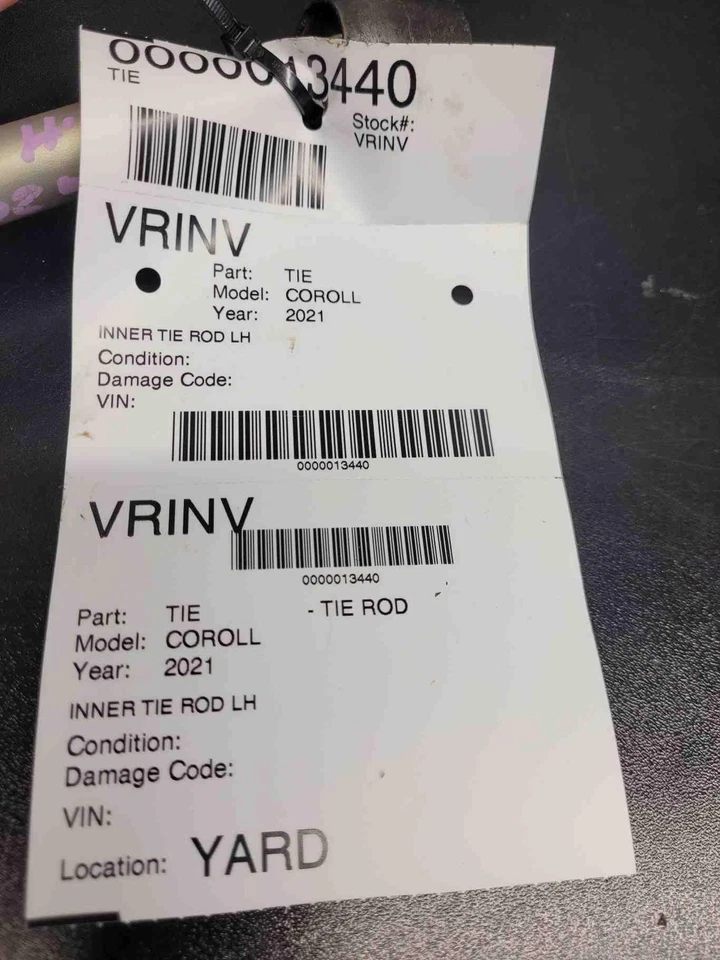 ✅ TOYOTA COROLLA TIE ROD 2021 LH OEM Foto 3 de 3