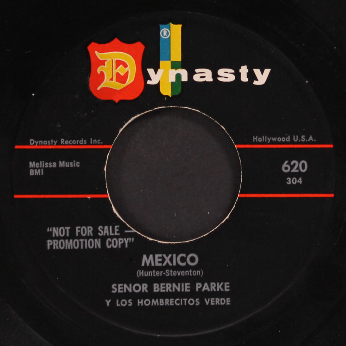 BERNIE PARKE: take me to your leader / mexico DYNASTY 7" Single 45 RPM