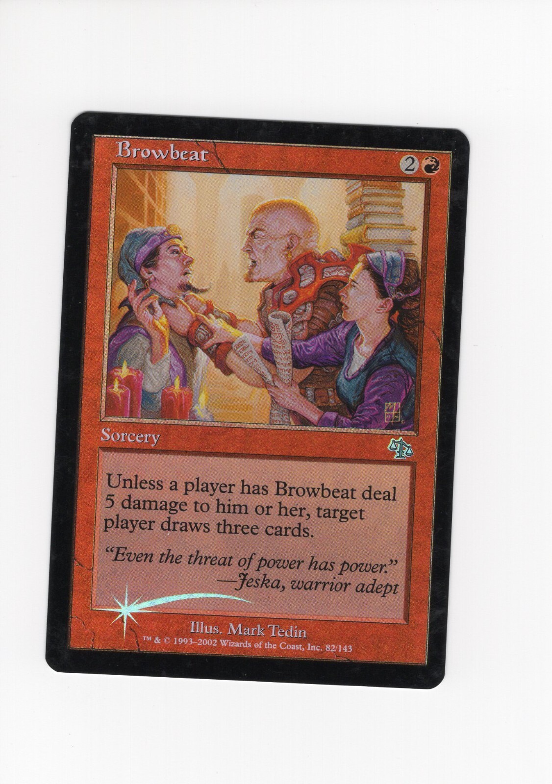 Browbeat FOIL Judgment LP light clouding MTG Magic the Gathering #2
