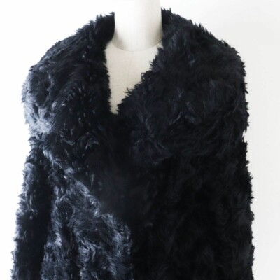 【PRADA MILANO】モヘア混 シャギーコート サイズ38 イタリア製 PRADA Women's Collection Model Mohair Blend Fur Coat Black 38 | eBay
