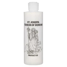 8 oz - St. Joseph, Terror of Demons Holy Water Bottle