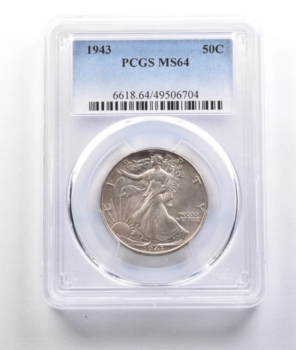 1943 Walking Liberty Half Dollar MS64 PCGS *6847