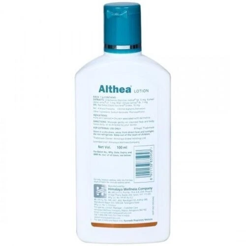 5 X 100ml Himalaya Althea Lotion for xerosis (abnormal dryness of skin) 2024 ex Foto 2 de 4