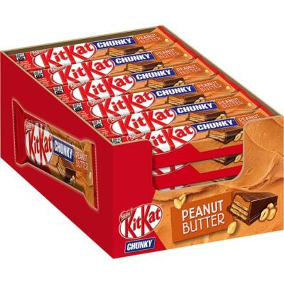 Nestlé KitKat Chunky Peanut Butter 24 x 42g Riegel 