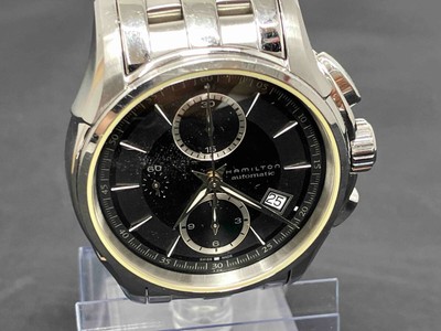 HAMILTON Jazzmaster AUTO CHRONO Automatic Chrono Watch Men's Silver x Black Colo