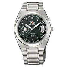 Rare Orient Tristar Automatic Luminous Day Date EM5L00MB Black Dial Japan Made