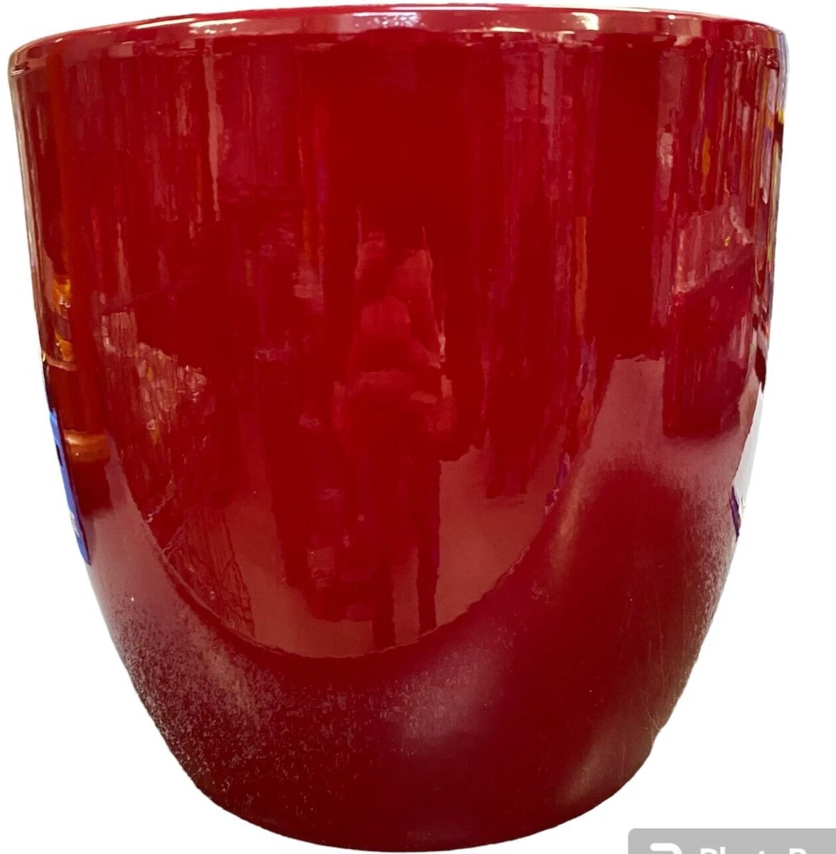 INNA-Glas Vaso In Ceramica Nero – Portavasi Conico Per Piante Da Interno (Ø32 X H27 Cm)