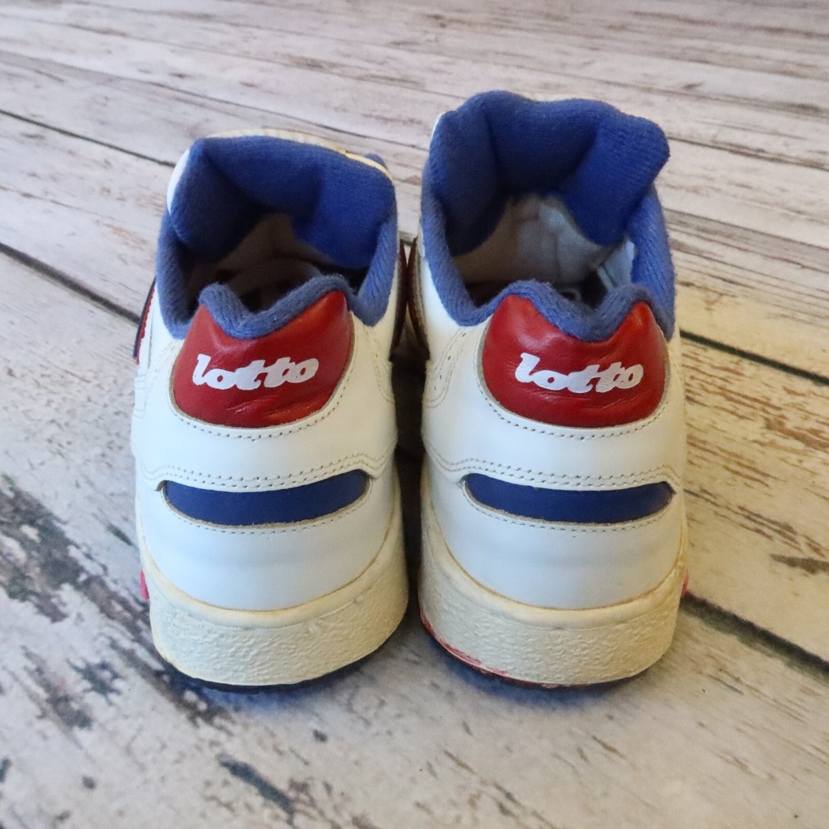 Vintage Deadstock Lotto Leather Lowtop Shoes Size 9 Italy | eBay