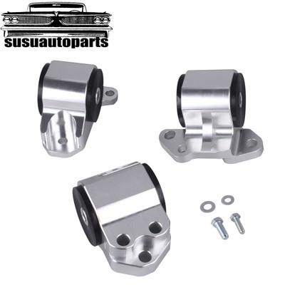 Aluminum Silver Engine Mounts For Del Sol ForEG DC2 3-Bolt DC