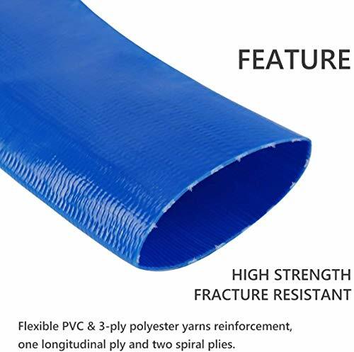 2" X 100 Ft Heavy Duty Reinforced Pvc Lay Flat Discharge And Backwash Hose For S - Picture 2 of 8