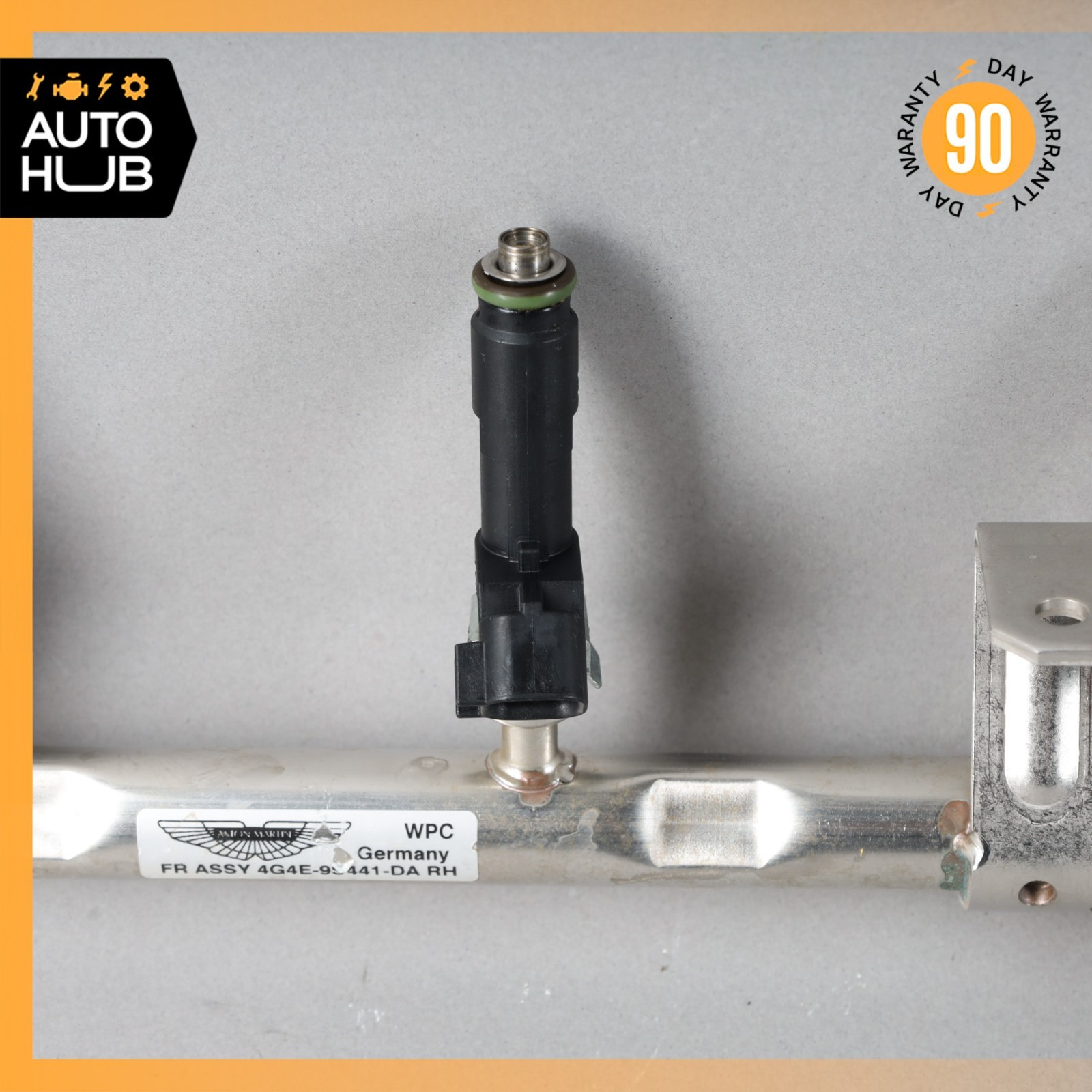 10-17 Aston Martin DB9 Rapide Left Side Fuel Injector Rail w/Injectors OEM