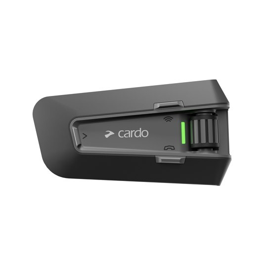 Intercom Cardo Packtalk Edge Single avec commande vocale et haut-parleurs JBL 40mm