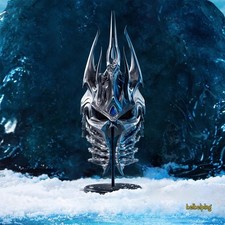 1:1 Warcraft Helmet of Lich King Arthas Menethil Ice Crown Statue Model Helmet