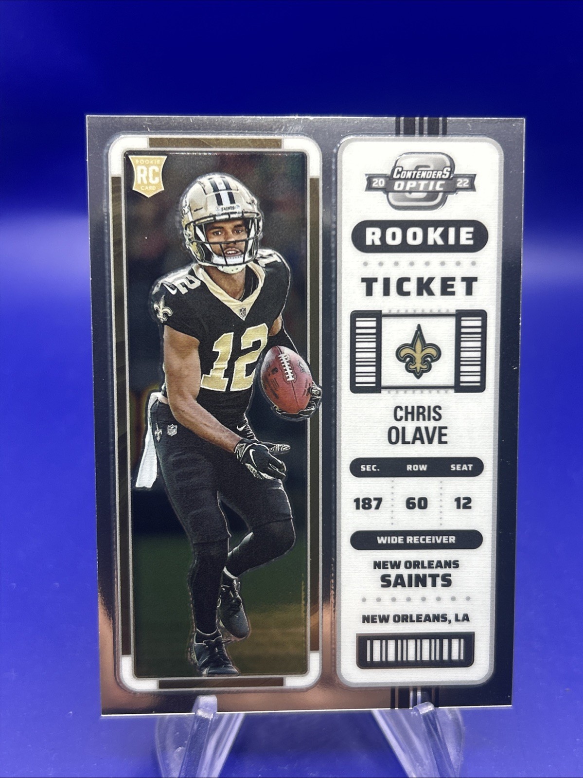 2022 Panini Contenders Optic - Rookie Ticket Chris Olave #65 (RC)