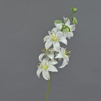 Artplants KüNstliche Tigerlilie Ashanti, Weiß, 65Cm, Ø8Cm