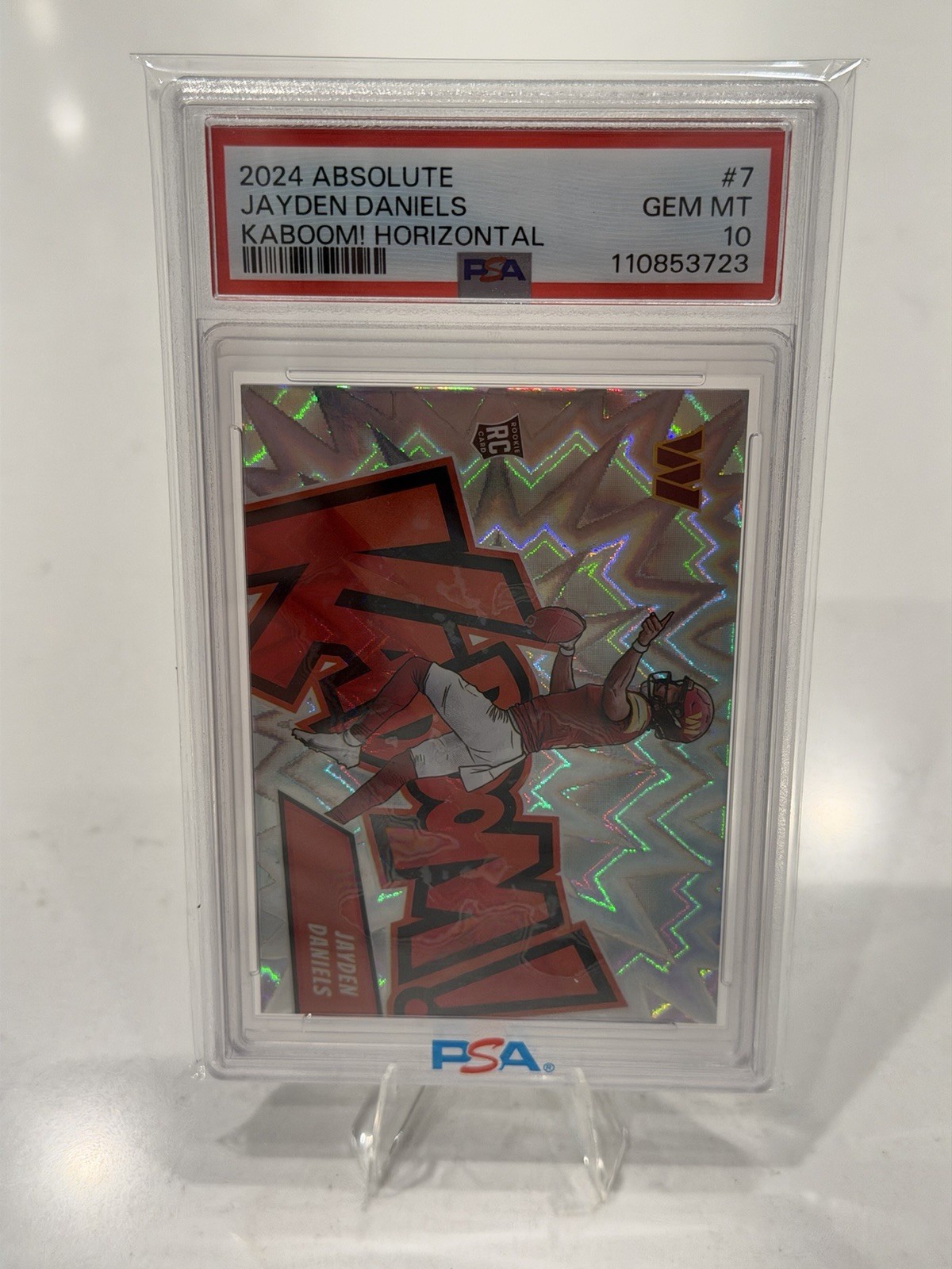 2024 Panini Absolute Kaboom! Jayden Daniels Rookie #7 PSA 10