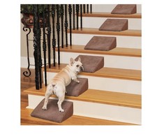 40D Dog Ramps/Stairs for Stairs, Foam Pet Ramp Stairs for Any Staircase 6pcs