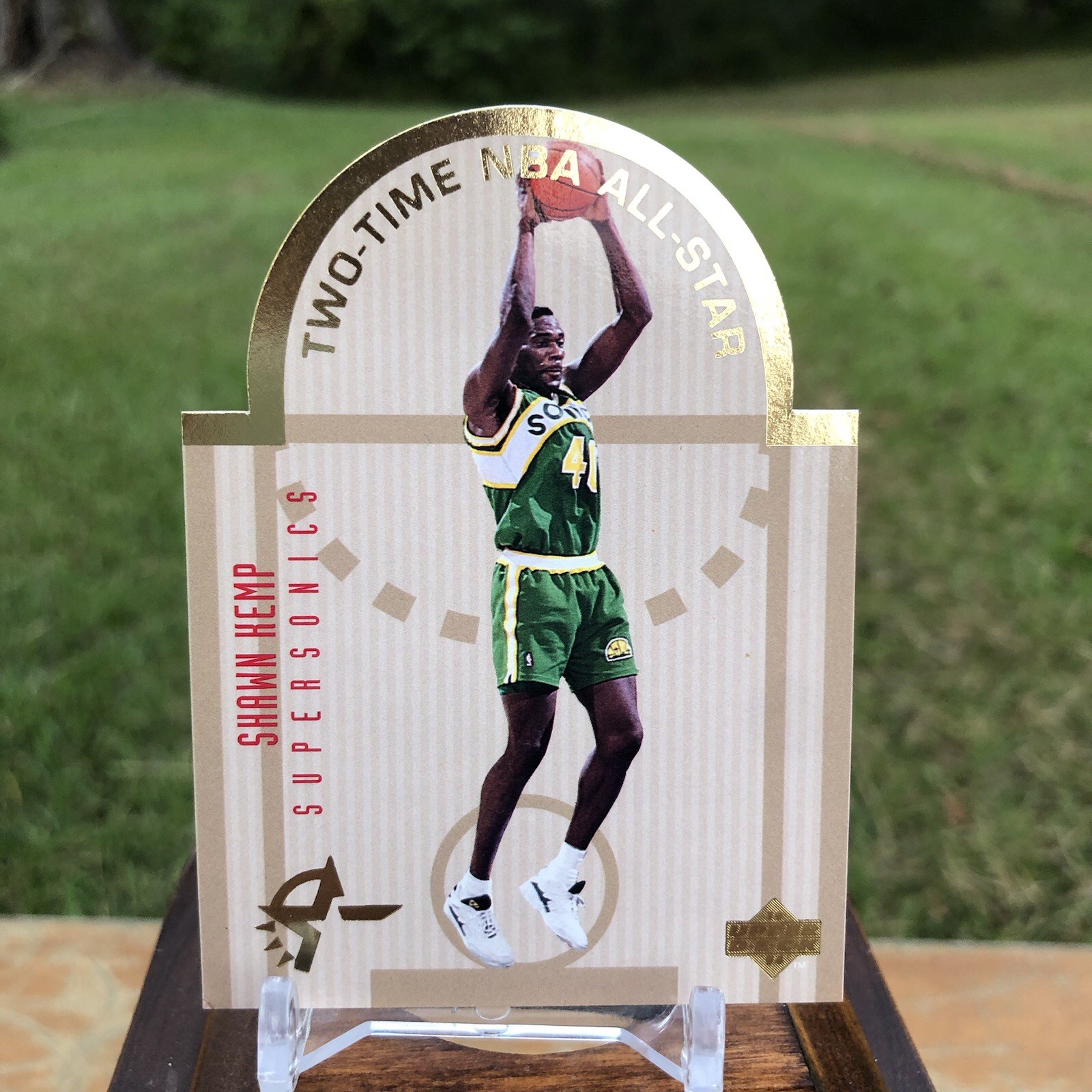 SHAWN KEMP UPPER DECK UD SE ALL-STARS DIE CUT SONICS #W14 1993-94