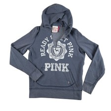 Vintage Victoria's Secret PINK Hoodie Womens Large Graphic My Favorite Sweats