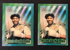 (2)x Lennox Lewis 1996 Ringside Boxing Spotlight in Ring #10 Card w/Blank Back