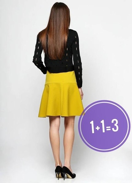Women COS Skirt Gold 34 / XS / 42