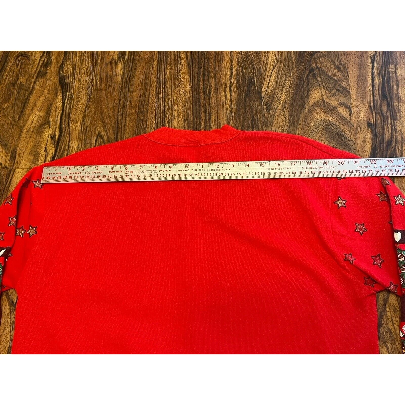 Vtg Nutcracker Red Sweatshirt Womens Sz M Ugly Christmas Sweater Holiday