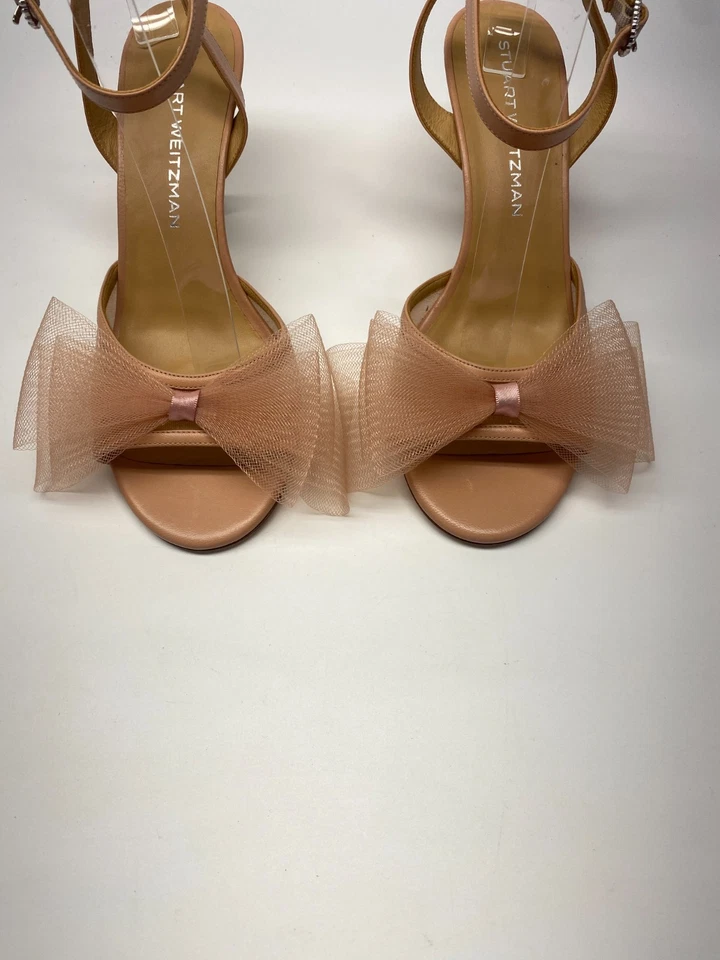 Stuart Weitzman Women's Blushing Bow 75 Mid Heel Sandals Sz 9.5B - Image 3 of 4
