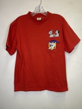 Vintage Disney 101 Dalmatians Embroidered Pocket T Shirt Red Small