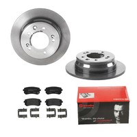 Brembo Bremsscheiben Coated Ø262Mm + BremsbelÄGe Hinten FÜR Hyundai I30 FD IX35