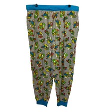 Super Mario Bros Mens Large Elastic Waistband Elastic Ankle PJ Sleepwear Pants