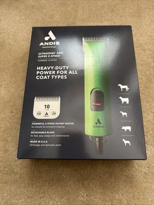 New Andis UltraEdge AGC2 Super 2-Speed Dog Cat Pet Grooming Clipper 24715 Green