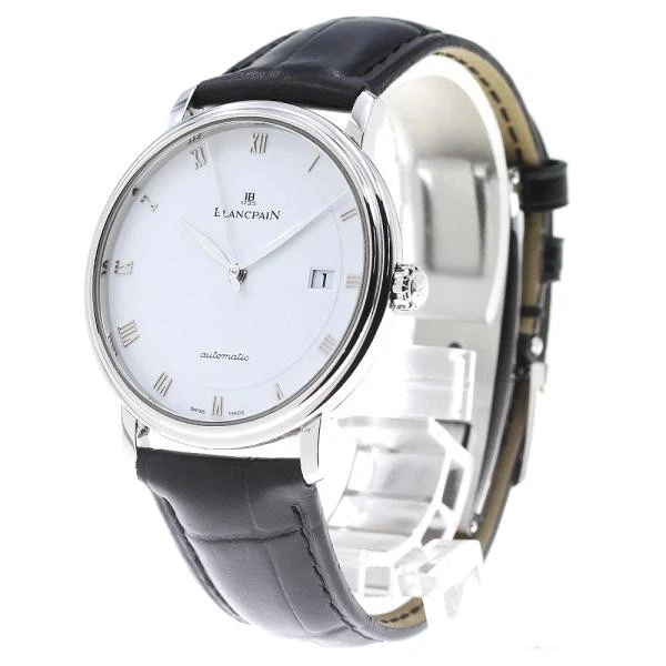 Blancpain — Blancpain Villeret Ultra Thin Ref.6223-1127-55A 37mm SS White Dial Watch #C3809