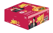 Jin Ramen Spicy Flavor, 4.23 Oz (Pack of 18) - Authentic Korean Instant Noodles,