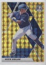 2021 Panini Mosaic Reactive Yellow Mosaic Prizm Nick Solak #104 0c7d