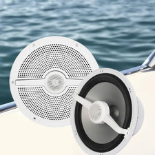 Waterproof 2PCS 200W 8" 2-Way Marine 4 Ohms IP65 Boat Speakers Audio Systems