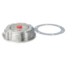 Stemco 343 4249 Aluminum Hub Cap with Side Pipe Plug and Gasket 6 Hole Trucks